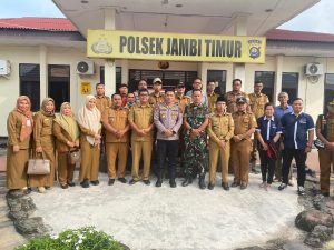 Polsek Jambi Timur Gelar Penandatanganan  Kesepahaman MOU bersama Koramil, Camat, Lurah, dan Sekolah, Ini Isinya