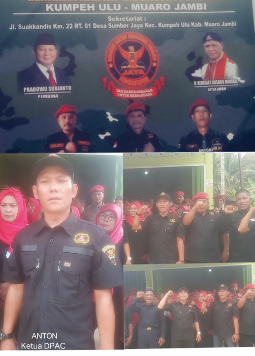 DPAC GRIB JAYA kecamatan Kumpeh Ulu Yang Diketuai Anton Hanan Siap Hadiri Pelantikan Ketua DPD GRIB JAYA provinsi Jambi